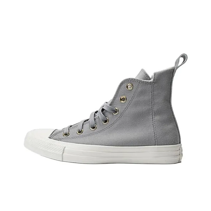 Converse Chuck Taylor All Star Non slip Lightweight High Top Skateboard Shoes Unisex Gray-0