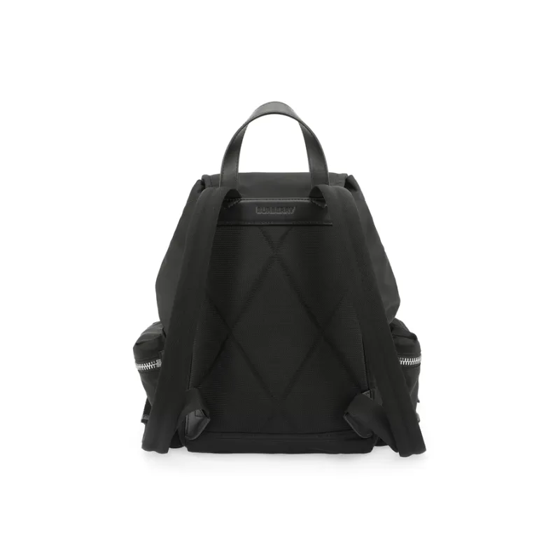 Burberry Nylon Canvas Backpack Women's Black-4