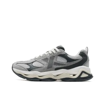 XTEP Roaming And Singing Cushioning Wear-Resistant Low-Top Casual Shoes Men's Gray