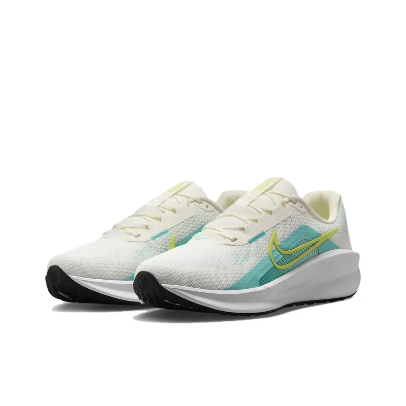 Nike DOWNSHIFTER 13 Anti Slip Wear Resistant Low Top Casual Running Shoes Unisex White Green Blue-2