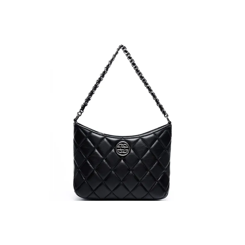 CARTELO Genuine Leather Shoulder Bag Women's Black-0