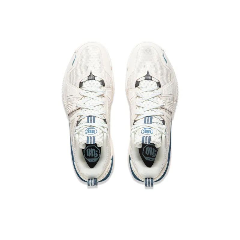 LiNing Storm 2024 Cushioning Breathable Lightweight Rebound Low Top Basketball Shoes Men's Ivory-3