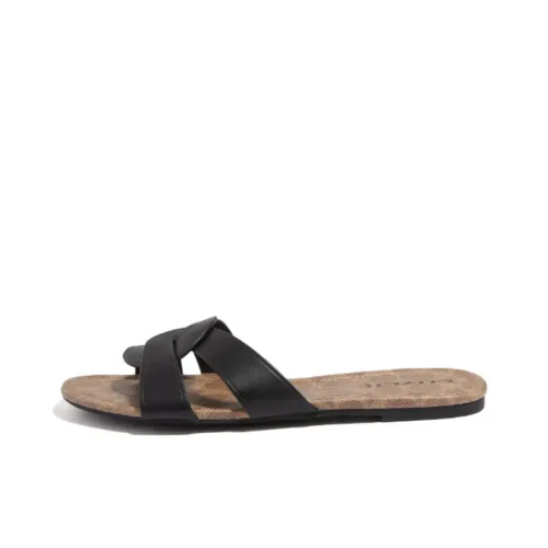 COACH Slide Slippers Women's Black