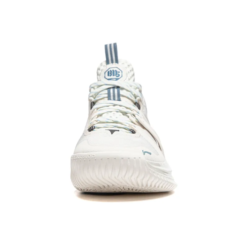 LiNing Storm 2024 Cushioning Breathable Lightweight Rebound Low Top Basketball Shoes Men's Ivory-4