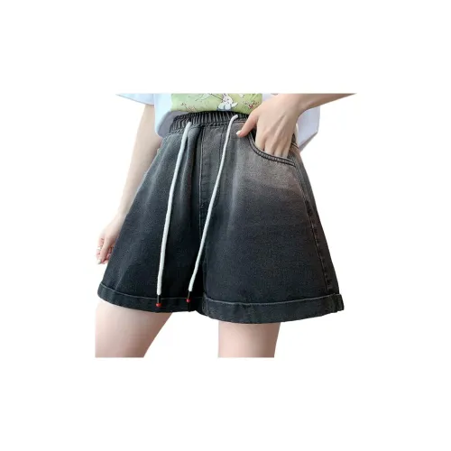 Oudifu Denim Shorts Women's Black