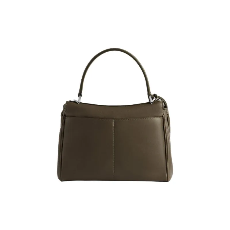Balenciaga Smooth Calf Leather Shoulder Bag Crossbody Bag Handbag Mini Women's Dark Green-4