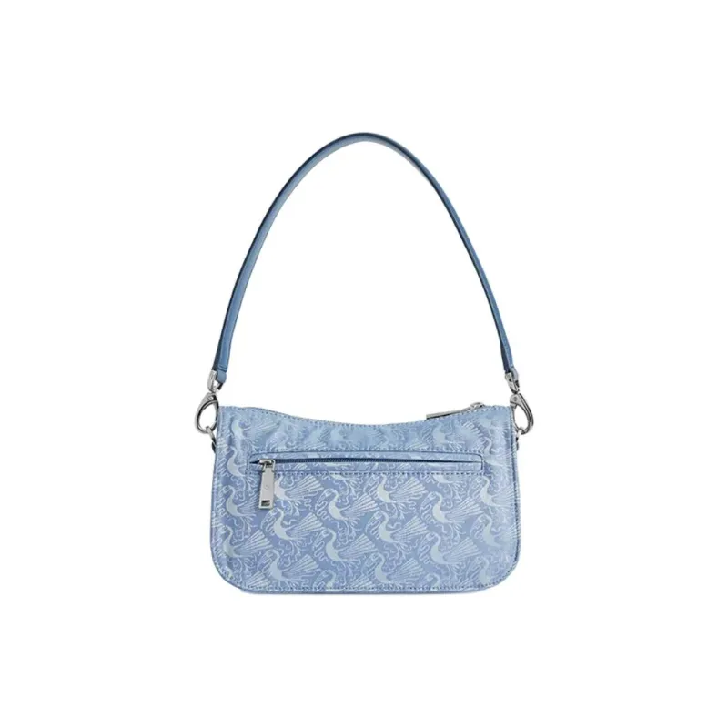 SAMSONITE V&A Collaboration LIBRA 2.0 Jacquard Fabric Shoulder Bag, Handbag, Shoulder Bag Women's Blue Print-3