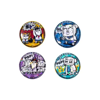 Crooked Melon Production Pop Team Epic And Pipi Mei Authentic Authorized Round Badge Badges