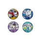 Tinplate Badge-Comic Style (4 Pcs)