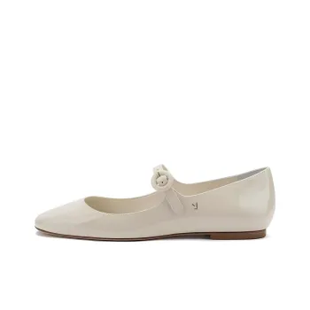 Larroude Blair Mary Jane Shoes Women's Ivory White