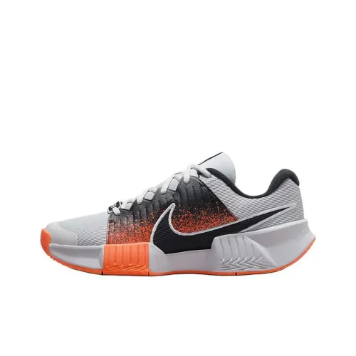 Nike GP Challenge Pro Anti Slip Wear Resistant Low Top Tennis Shoes Men's Black White Red