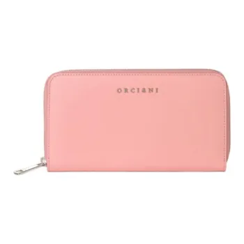 ORCIANI Smooth Leather Wallet Large Size Women's Pink