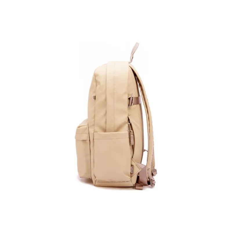 INUK Polyester Backpack Regular Unisex Yellow/Milk Tea Beige/Green/Pink-19
