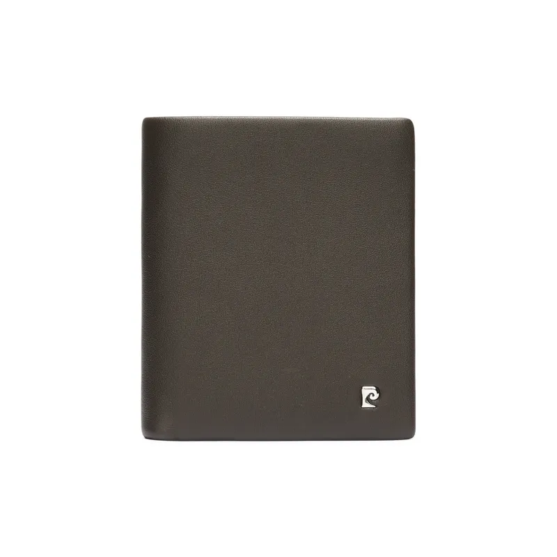 PIERRE CARDIN Top Grain Cow Leather Wallet Regular Men's Coffee-0