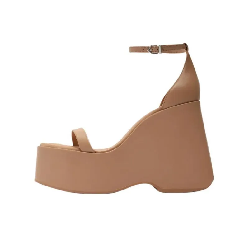 Schutz Mazda Strap Sandals 13.5cm Women's Umber-0
