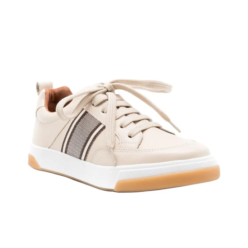 Sarah Chofakian Lady Bird Low-Top Skateboard Shoes Women's Beige Brown-2