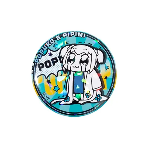 Crooked Melon Production Pop Team Epic And Pipi Mei Authentic Authorized Round Badge Badges-26