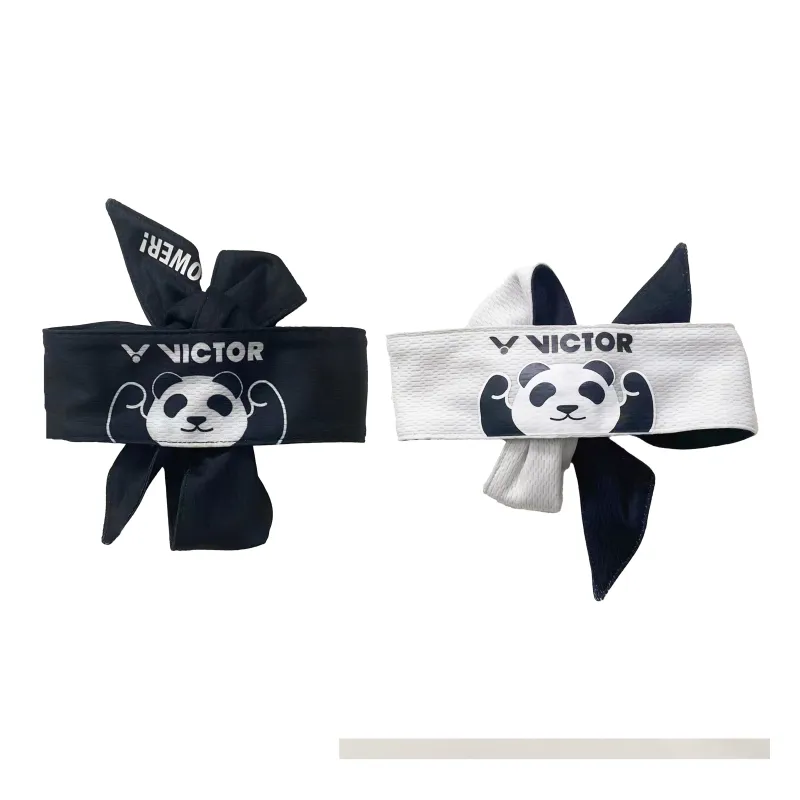 VICTOR Badminton Panda Wrist Brace Breathable Black White Unisex-4