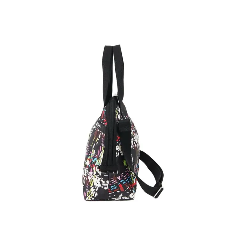 LeSportsac Polyester Shoulder Bag Crossbody Bag Handbag Unisex Black Multicolor-1