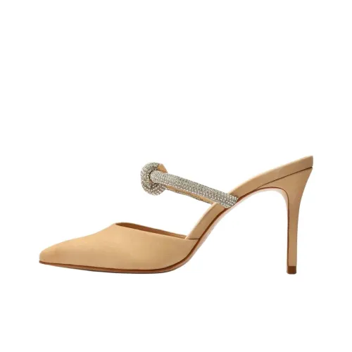 Schutz Closed Toe Slippers 8.4cm Women's Umber