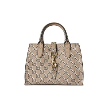 GUCCI Leather Shoulder Bag Crossbody Bag Handbag Small Size Women's Taupe