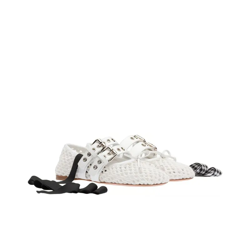 MIU MIU Casual Single Shoes Women's White-2