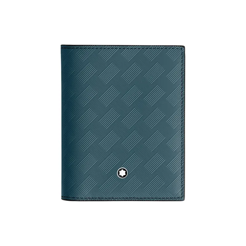 MONTBLANC Cow Leather Wallet Men's Blue-0