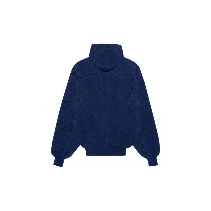 Balenciaga Embroidered Bb Logo Fleece Hoodie-1
