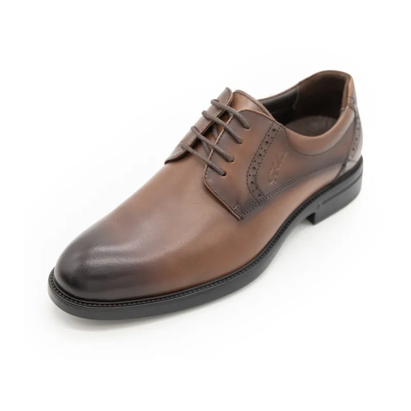Satchi Dress Shoes Men Low Top Brown-1