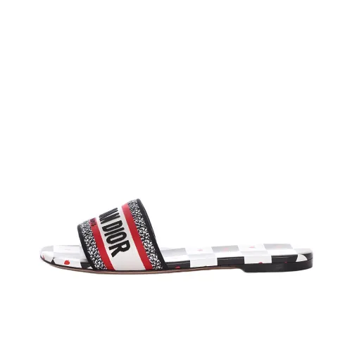 DIOR Dway Slide Slippers Women's Black/Red