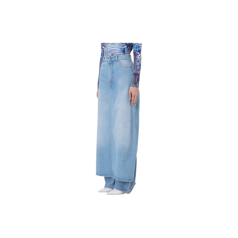 Jean Paul Gaultier Denim Pant Skirt 'Blue'-2