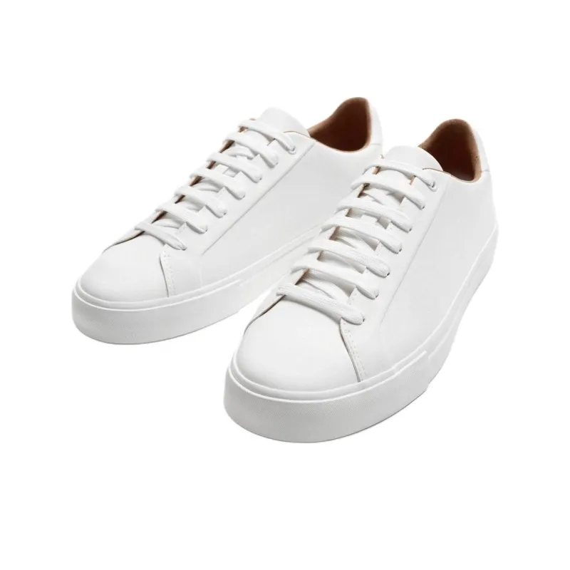 ZARA Low Top Skateboard Shoes Men's White-2