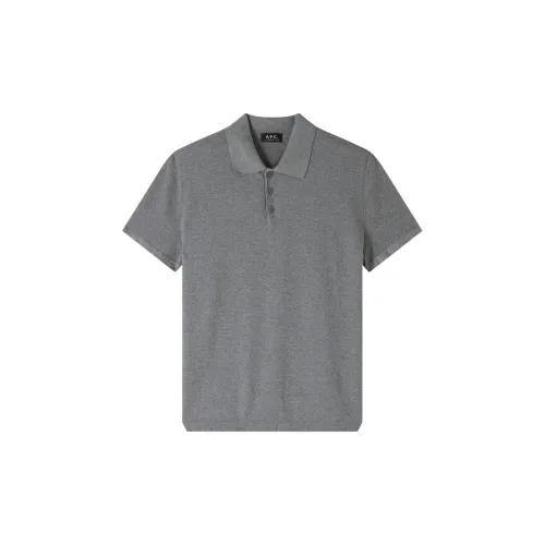 A.P.C Polo Shirts Men Gray