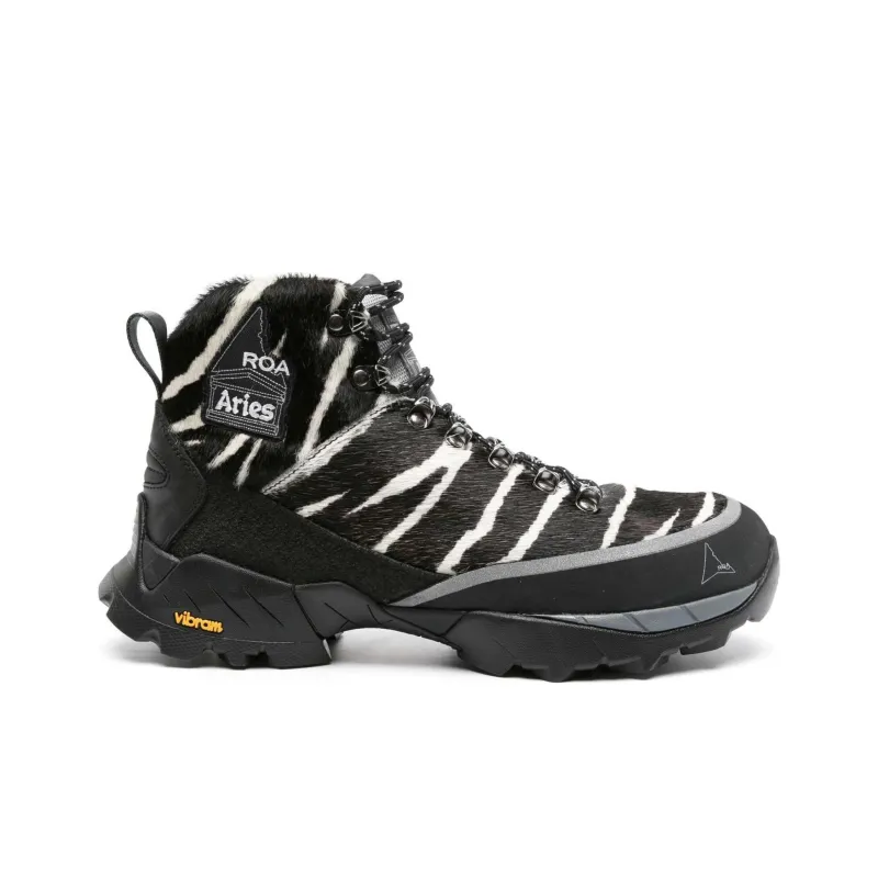 ROA X Aries Andreas Zebra print Boots-1