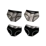 A Set-Urban-Chic Style Sporty Style-Gray+White+Black+Black (4 Pack)