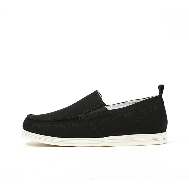 Old Meihua Casual Shoes Men Low Top Black/Green-0