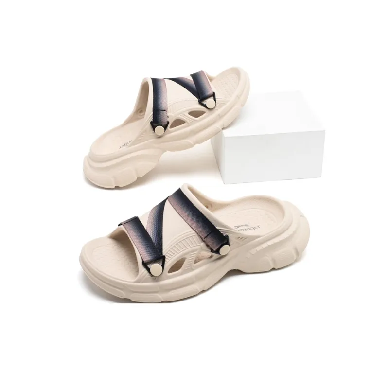 Slazenger Slide Strap Slippers Men's Beige-5