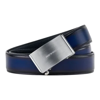 MR'GUFA Stainless Steel Automatic Buckle Genuine Leather Leather Belts Men's 3.5cm