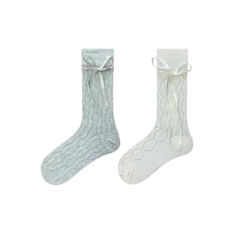 Evening Classroom Mid Calf Socks Women's 2 Pack Gray-7