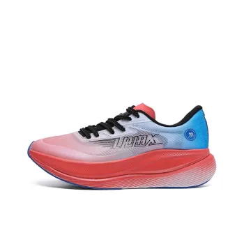 LPMX Cushioning Breathable Lightweight Rebound Low-Top Running Shoes Men's Black Orange Red