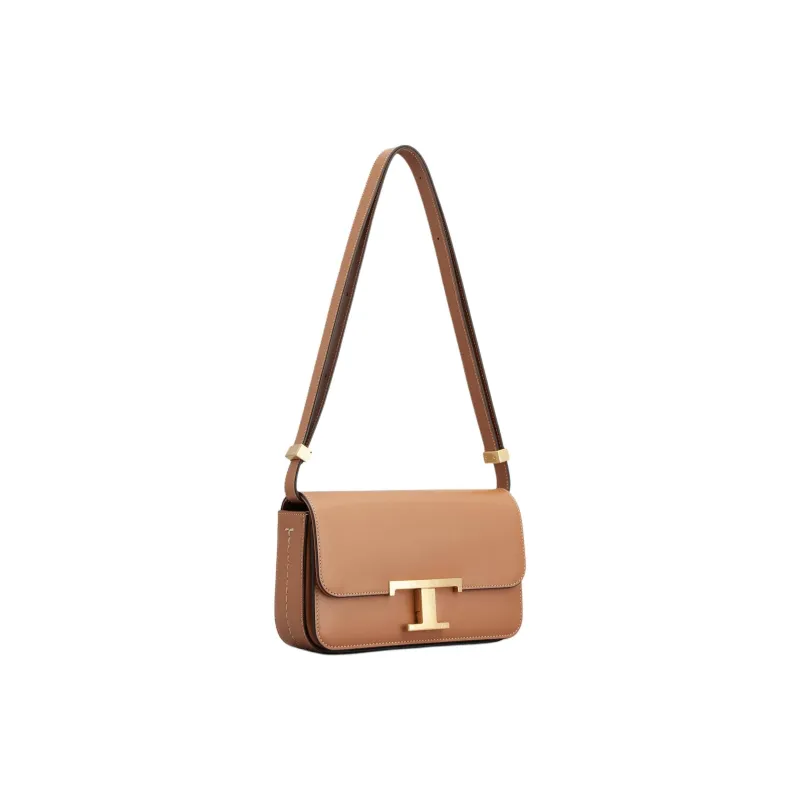 TOD'S T Timeless Logo Plaque Shoulder Bag-3