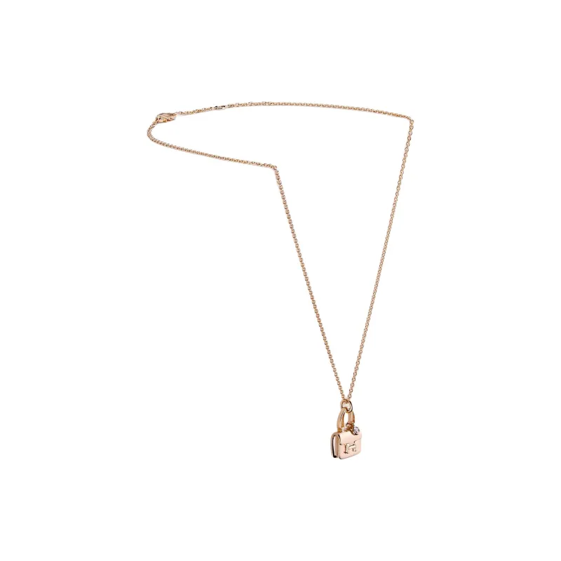 HERMES Constance 18K Rose Gold Necklaces Women's-1