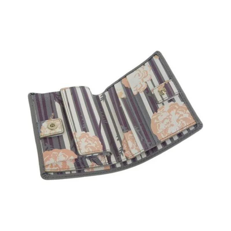 Furla Leather Wallet Regular Unisex Gray-3