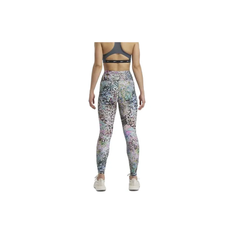 Reebok Lux Bold HR Tight-Mod Saf Leggings Women's Black/Purple Lilac/Turquoise-1