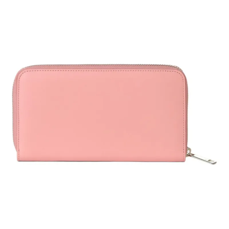ORCIANI Smooth Leather Wallet Large Size Women's Pink-1