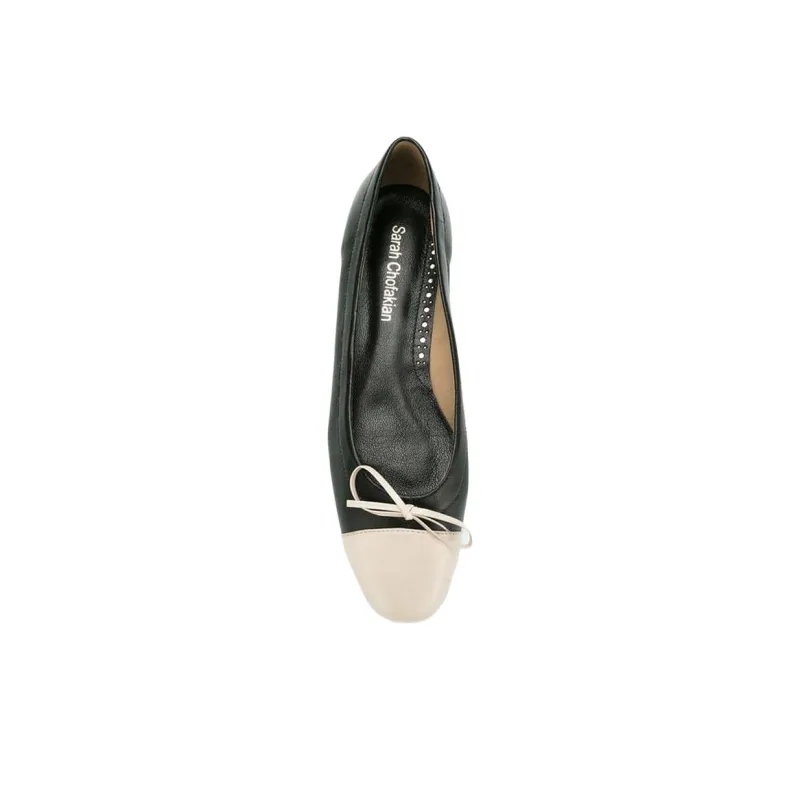 Sarah Chofakian Martina Casual Single Shoes Women's Black White-3