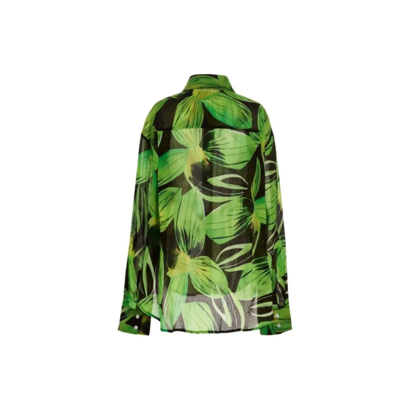 Louisa Ballou Floral print Long sleeve Shirt-1