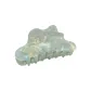 Iridescent Green-Cloud Claw Clip