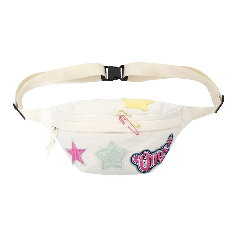 MOK Nylon Sling Bag Regular Unisex Ecru/Black/Pink/Yellow/Green-0