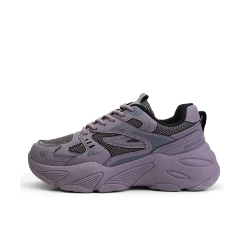 Warrior 1927 Chunky Sneakers Women's Low-Top Purple Deep Gray